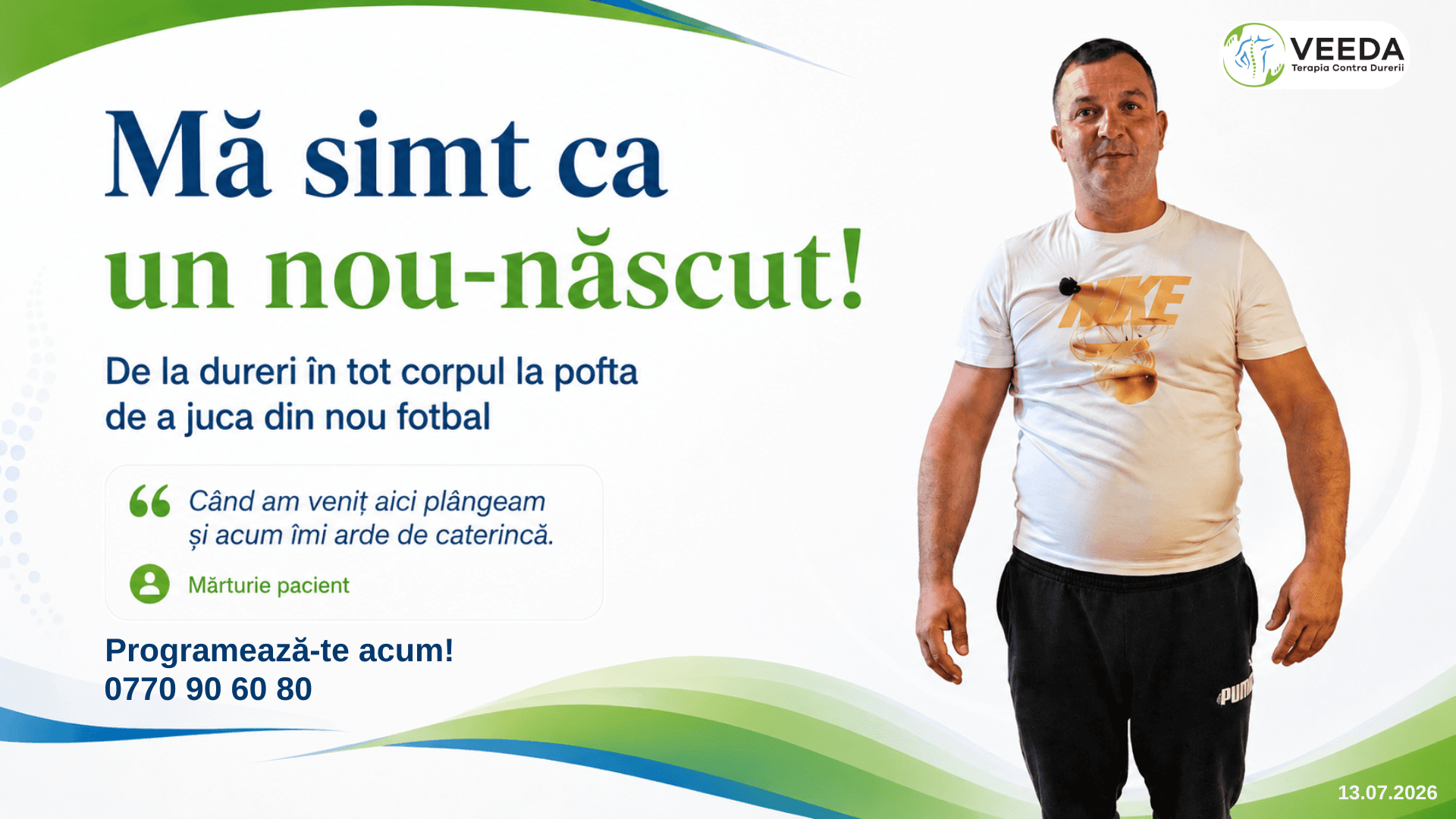 „Mi-au pus altă coloană!” De la dureri în tot corpul la dorința de a juca din nou fotbal