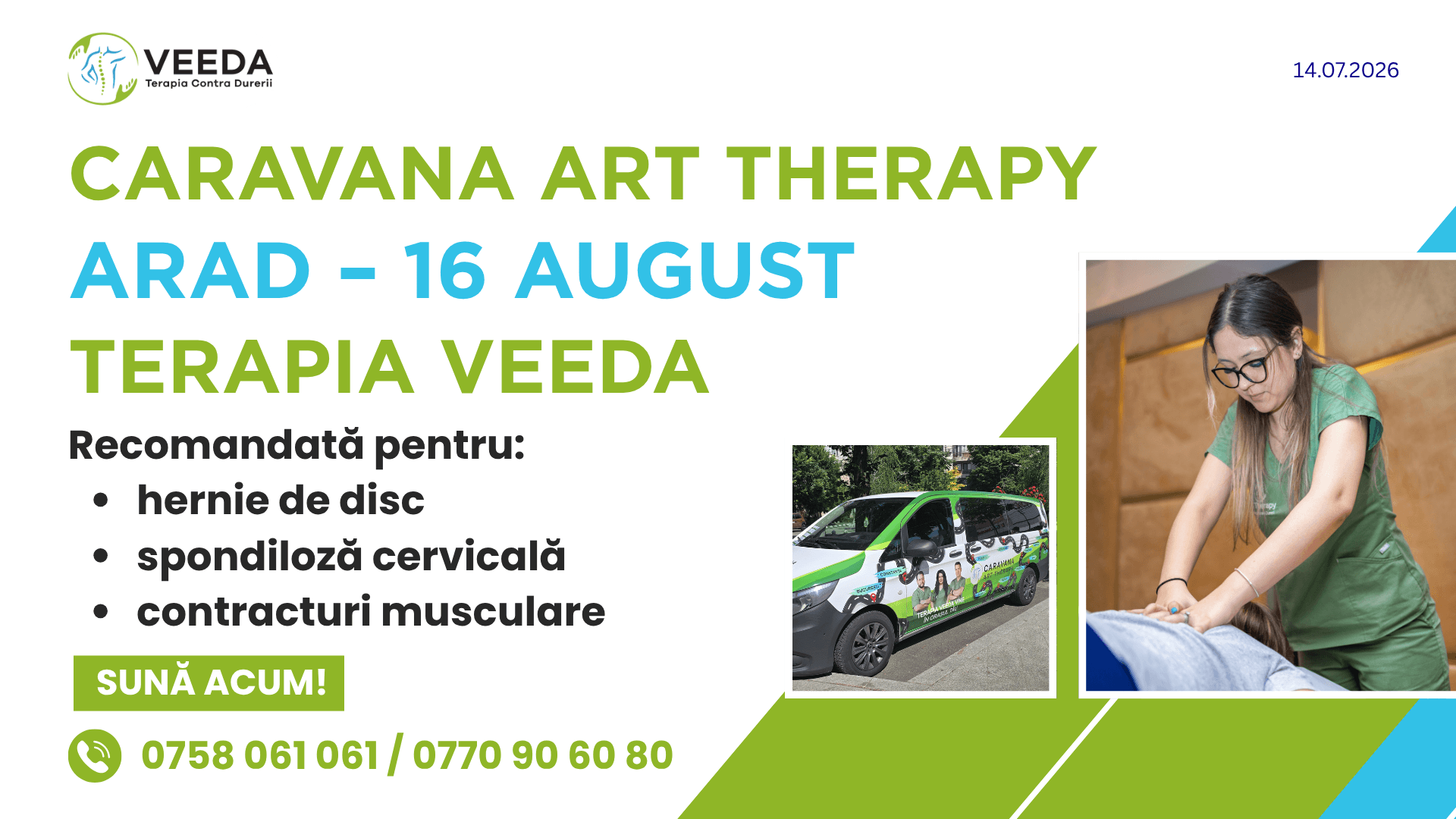 Pe 16 august, Caravana Art Therapy ajunge la Arad. Tu când ai ascultat ultima dată ce îți spune corpul?