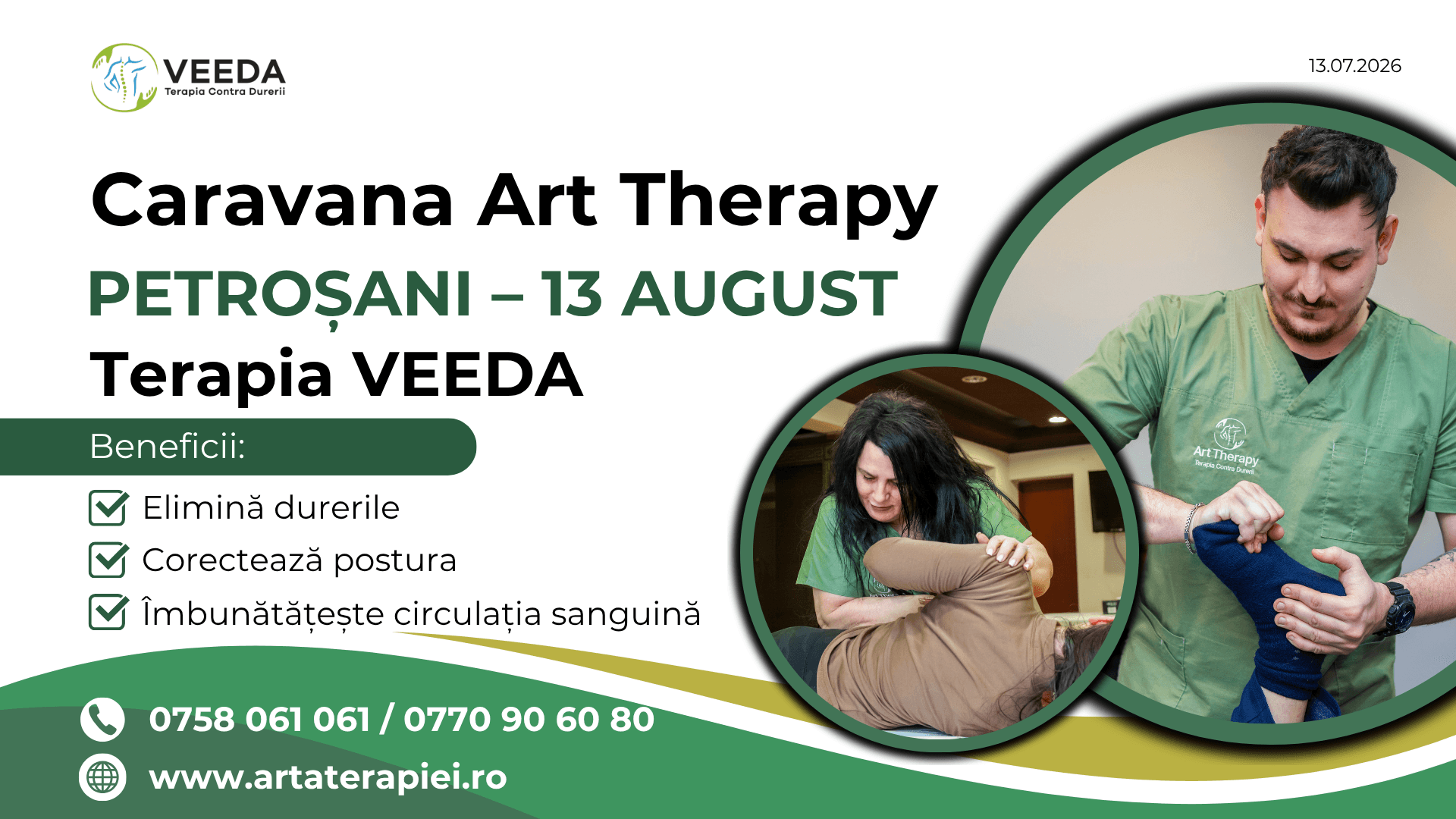 Caravana Art Therapy ajunge la Petroșani pe 13 august cu Terapia VEEDA