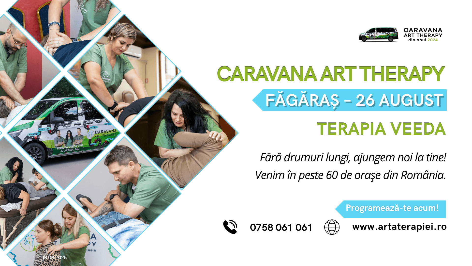 Făgăraș, următoarea oprire: Caravana Art Therapy ajunge pe 26 august