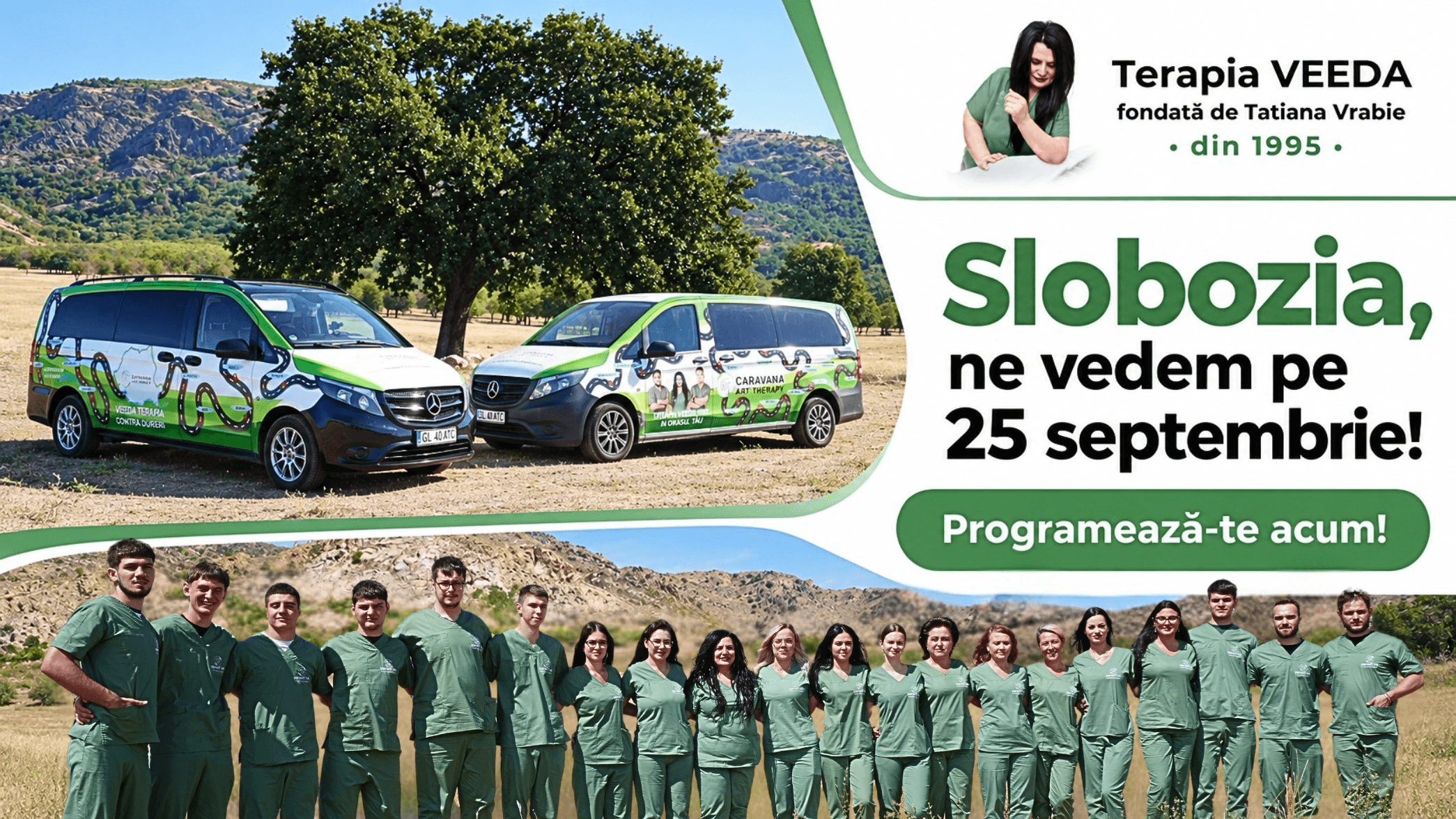 Nu vrem să vă convingem noi. Ascultați-i pe ei: Caravana Art Therapy ajunge la Slobozia pe 25 septembrie
