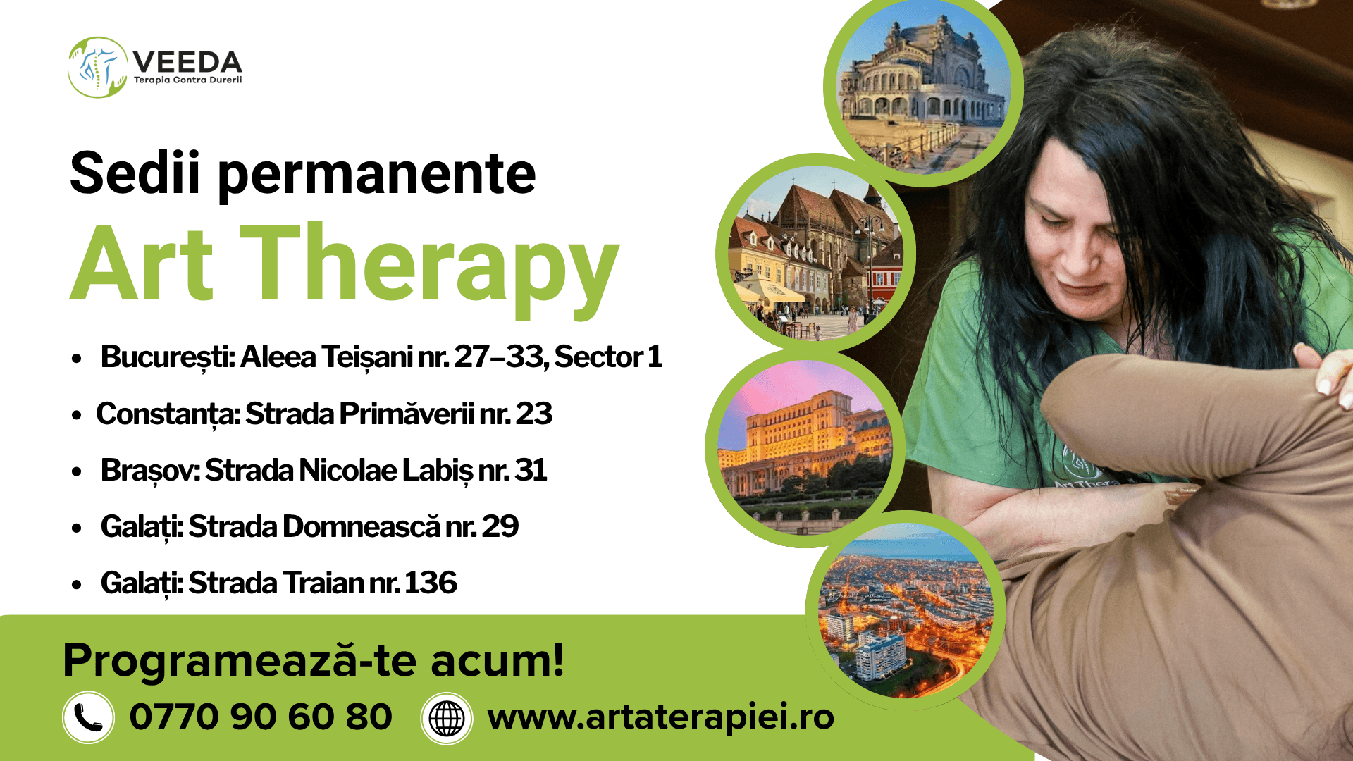 Sedii permanente  Art Therapy și avantajul lor pe lângă Caravana Art Therapy