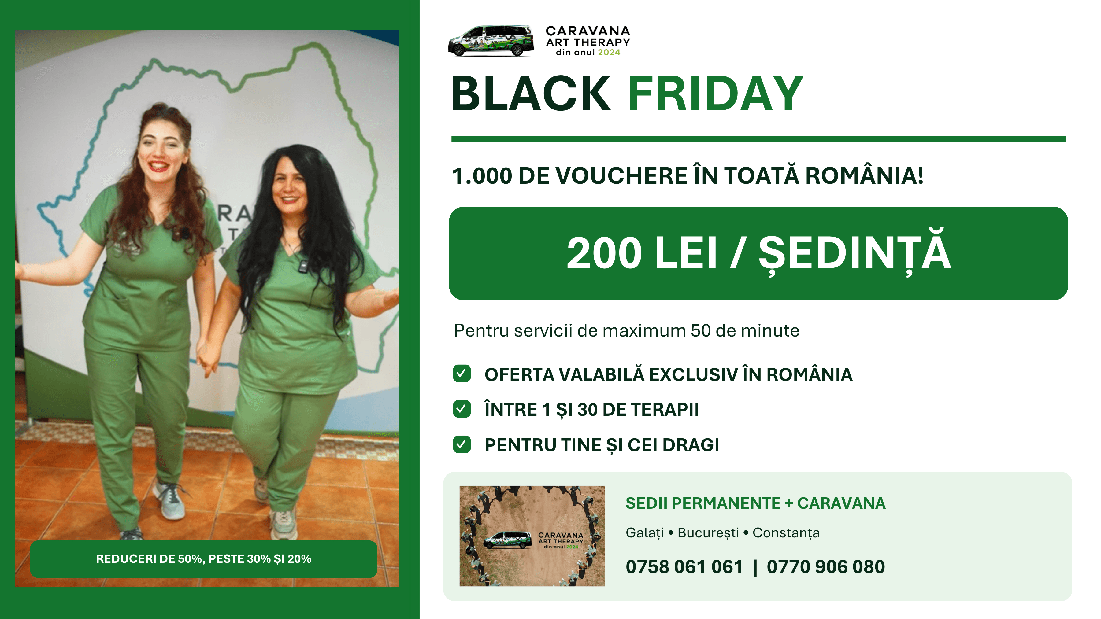 Terapii la doar 200 de lei în toată România - BLACK FRIDAY la ArtTherapy!