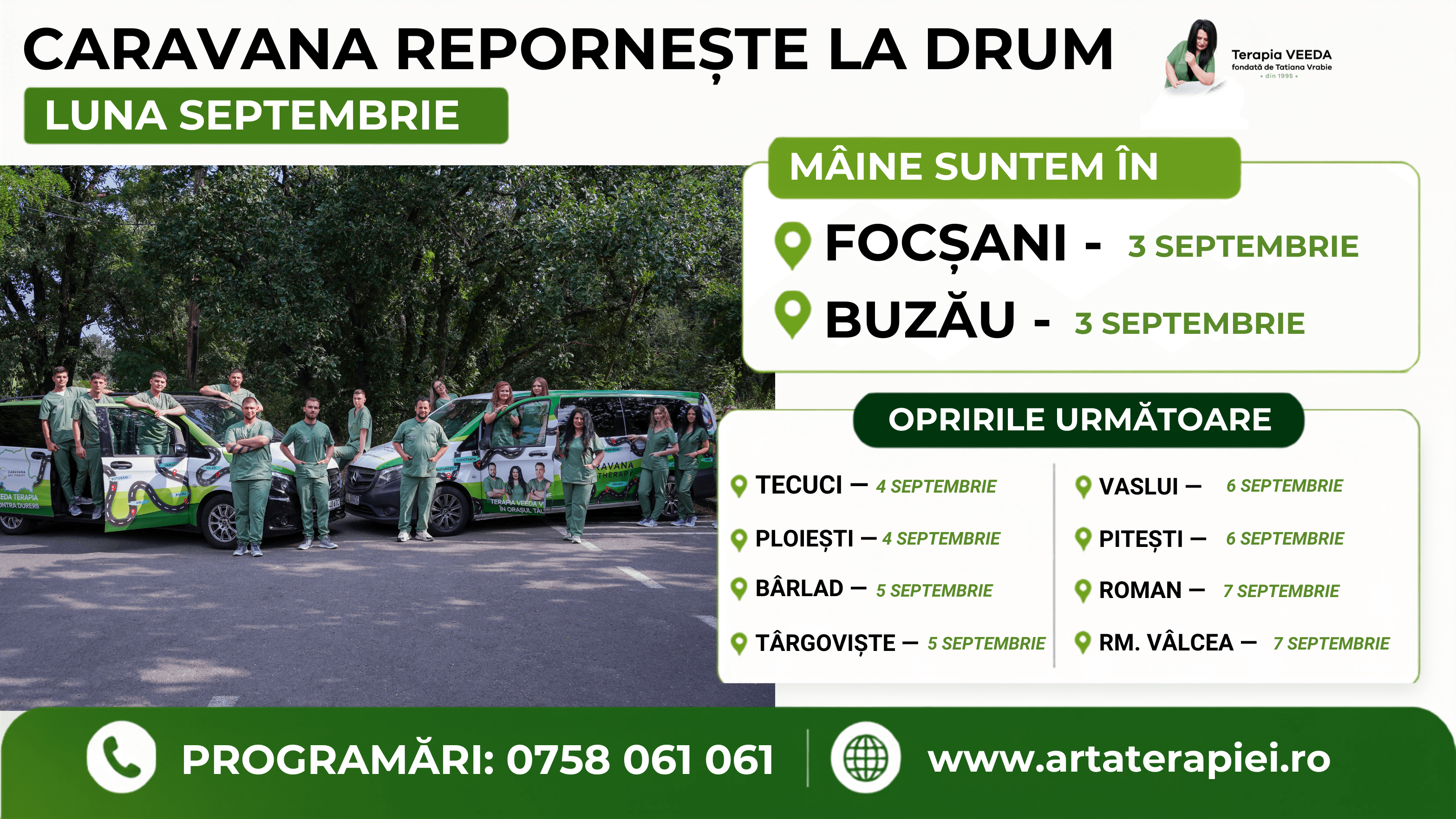 Pe 3 septembrie ajungem în Focșani și Buzău: Caravana Art Therapy repornește la drum
