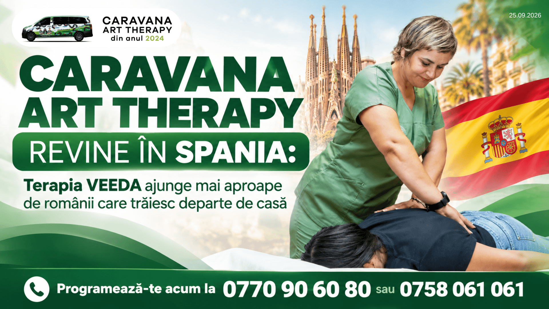 Caravana Art Therapy revine în Spania: Terapia VEEDA ajunge mai aproape de românii care trăiesc departe de casă
