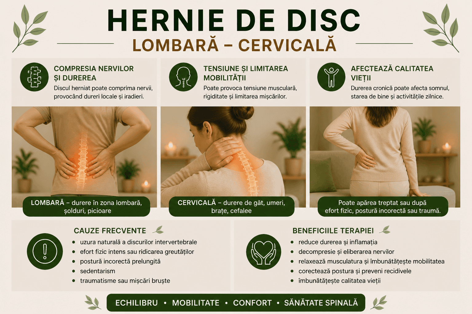 Hernia de disc lombară/cervicală