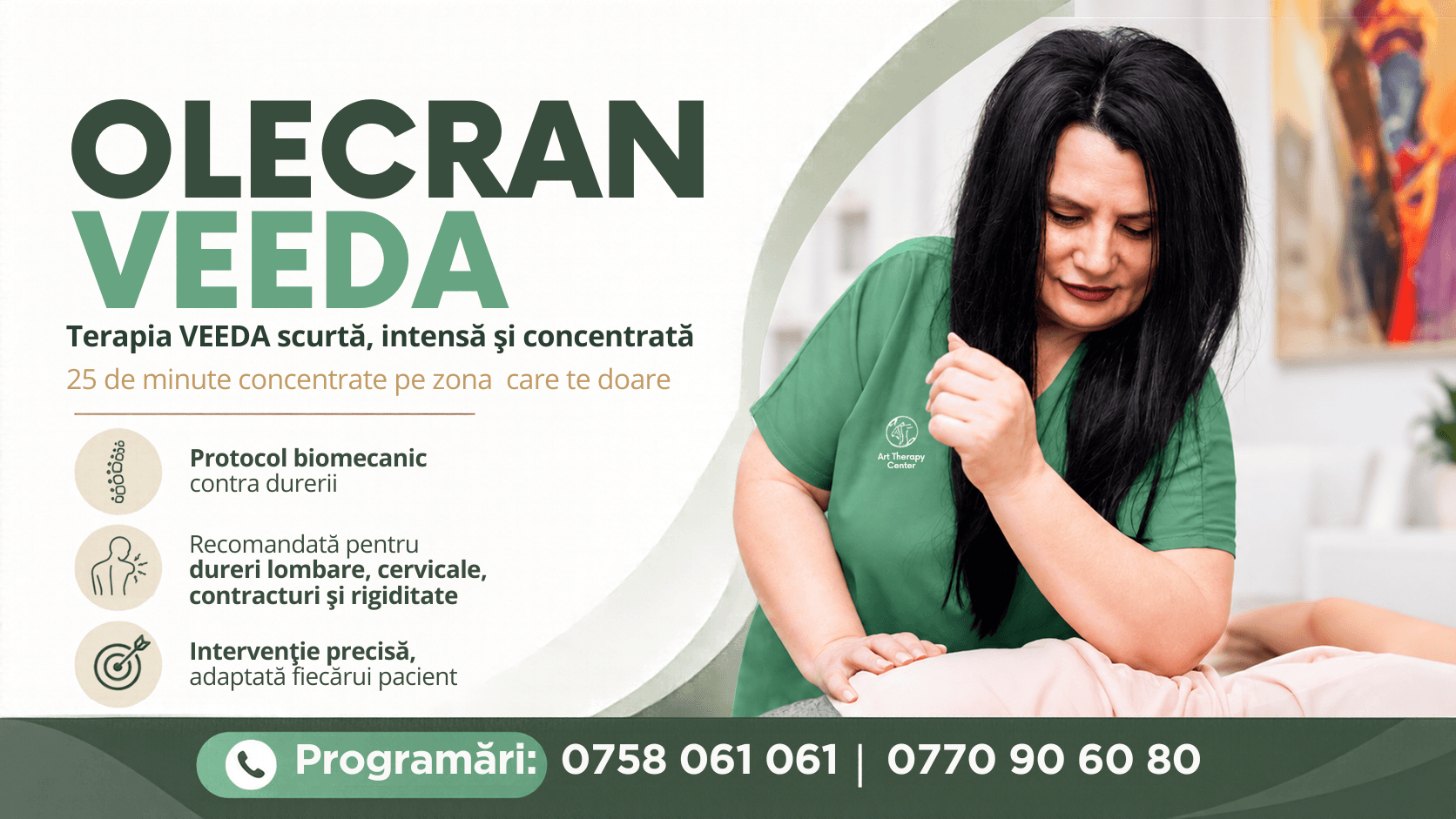 Olecran VEEDA – Terapia VEEDA scurtă, intensă și concentrată