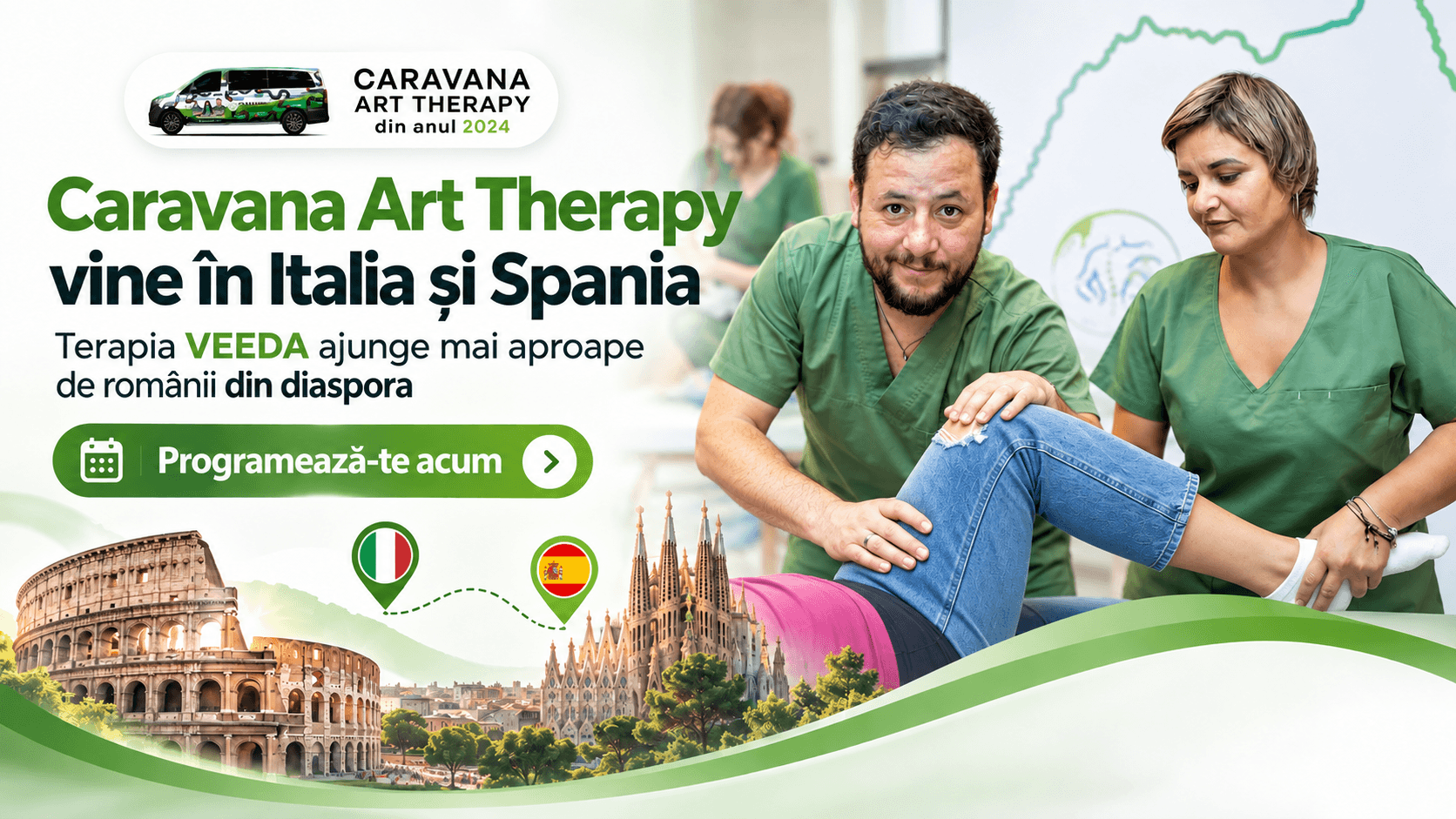 Voi ne-ați chemat: Caravana Art Therapy ajunge din nou în Italia și Spania!