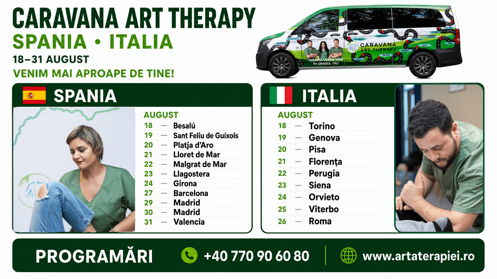 Continuăm drumul prin Spania și Italia: itinerariul complet
