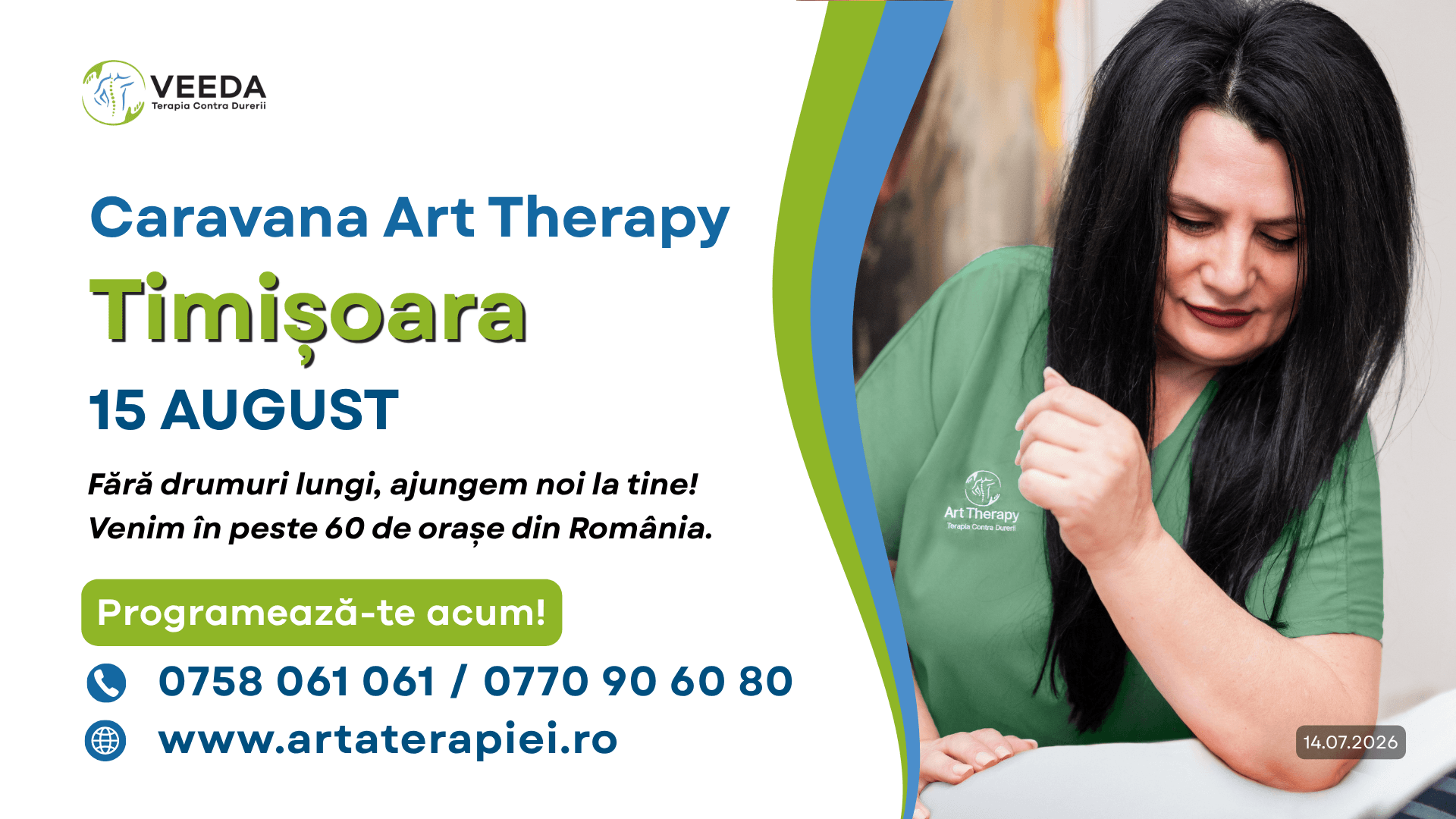 Caravana Art Therapy revine în Timișoara pe 15 august