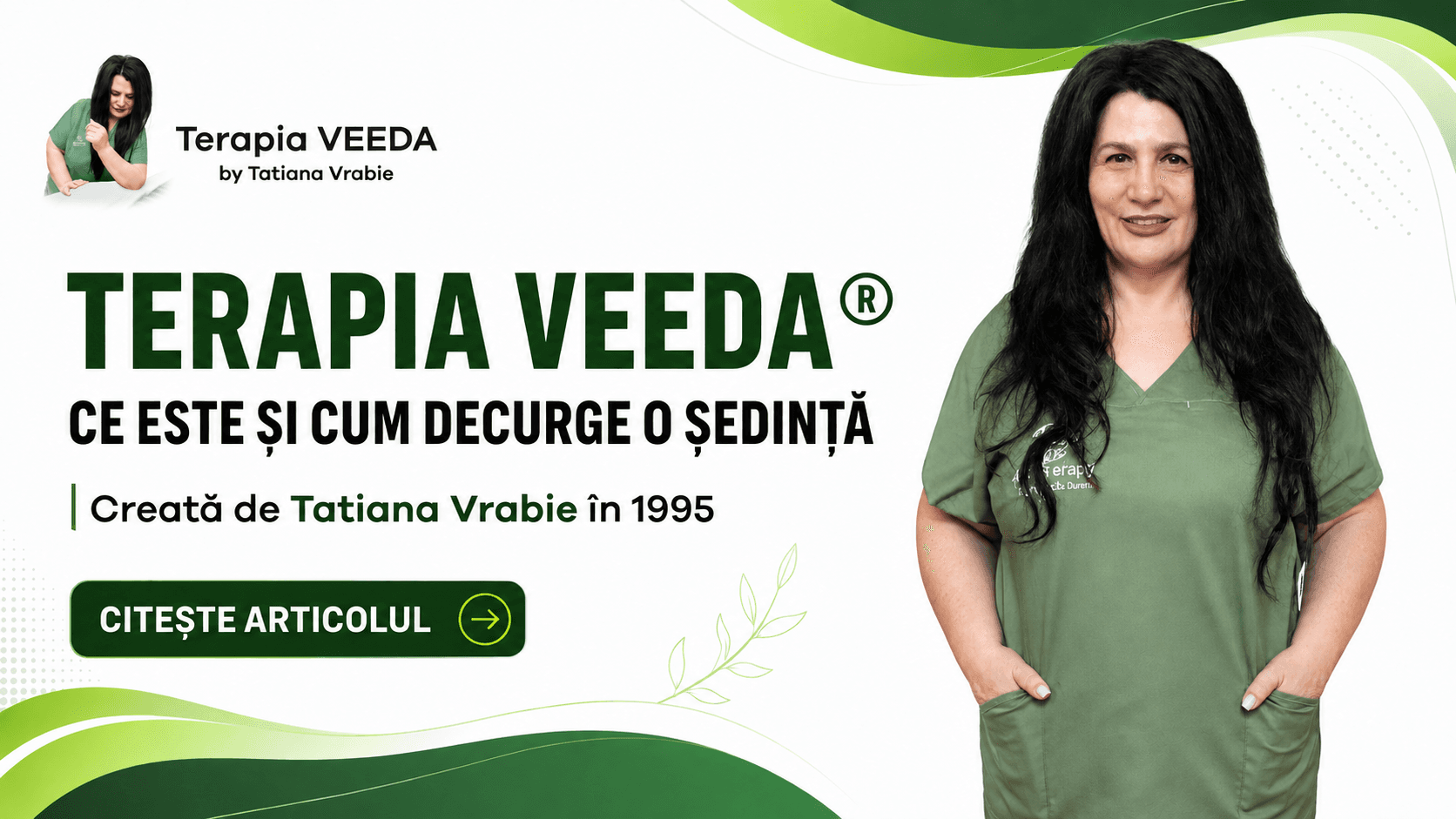 Terapeut Art Therapy în timpul unei ședințe personalizate de Terapia VEEDA